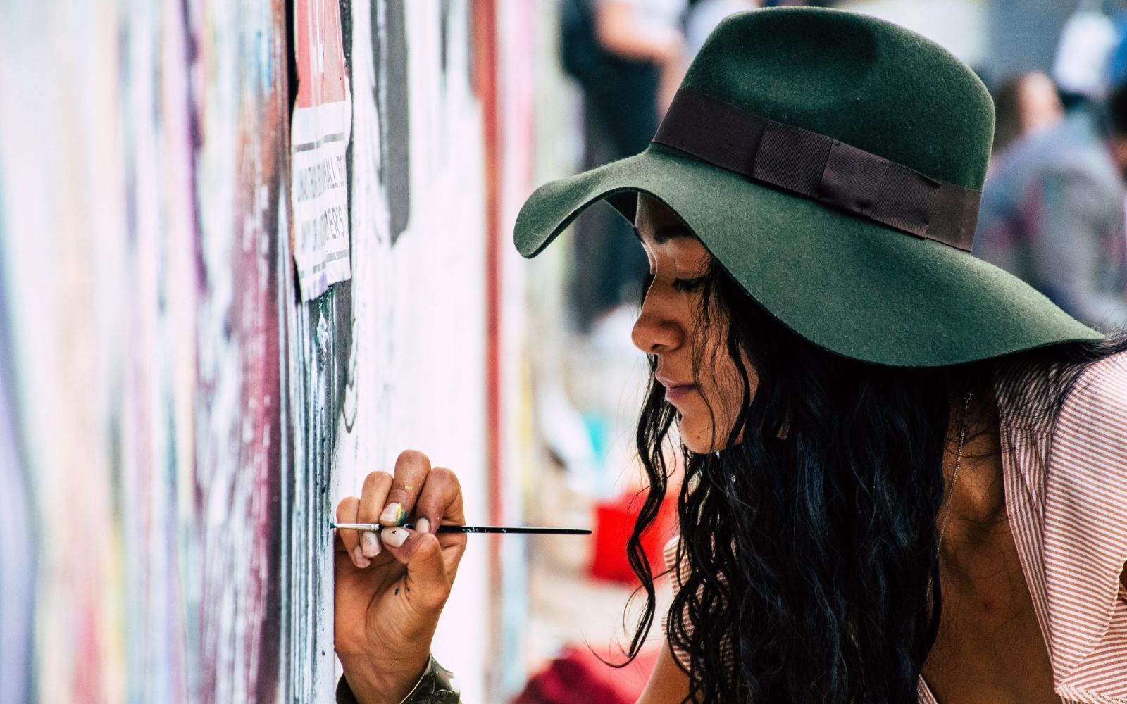 Woman creating art Sunshine Coast Art
