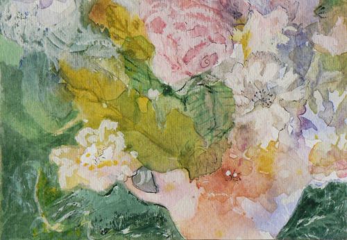 Pot O Roses painting by Rose Clarke