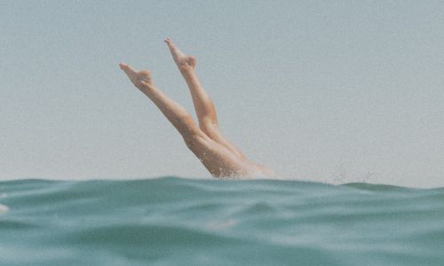Swimmer Diving Art Class Sunshine Coast