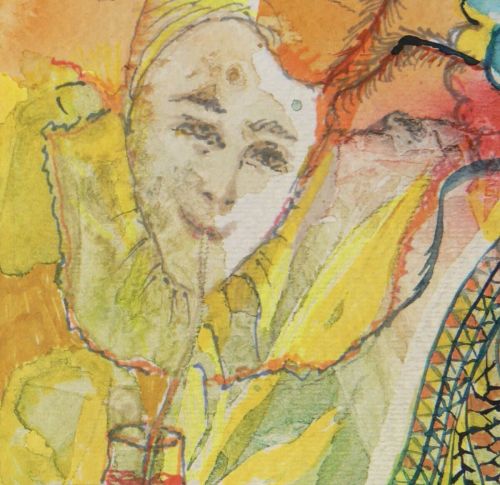 Jester Joy painting by Rose Clarke
