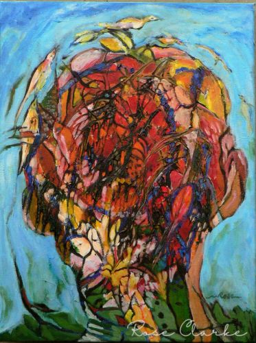 Africa - blissed on birdsong painting