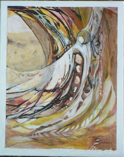 Taking flight abstract painting