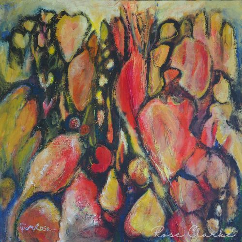 Love grows best garden painting